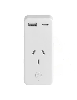 Kogan SmarterHomeâ„¢ Smart Plug With Energy Meter & 5V 2A USB A&C Ports (2 Pack)