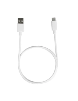 1m USB-A to USB-C Cable (White)