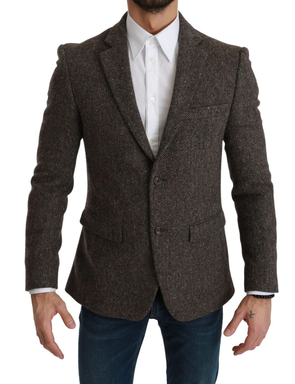 Dolce & Gabbana Brown Jacket Formal Coat Wool Blazer -IT48 | M, hi-res image number null