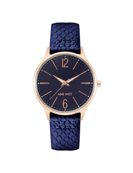 Blue Fashion Womens Analog Watch with Gold Case