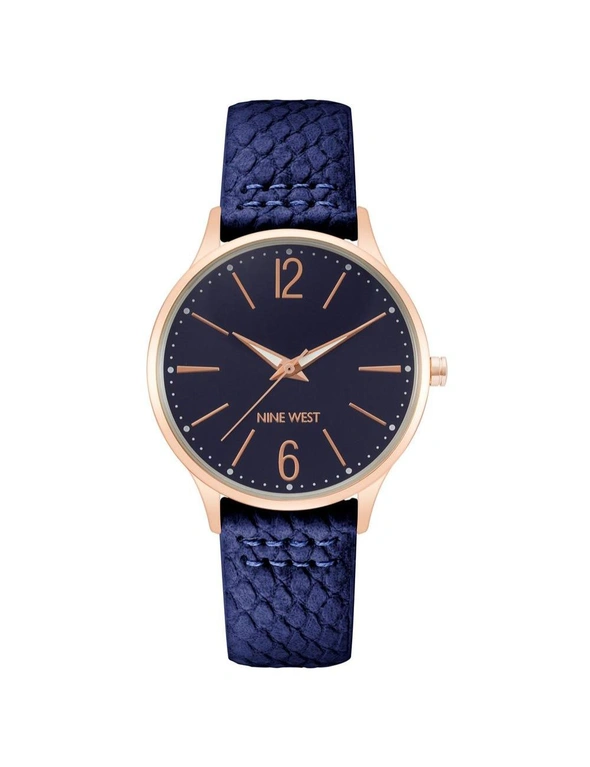 Blue Fashion Womens Analog Watch with Gold Case, hi-res image number null