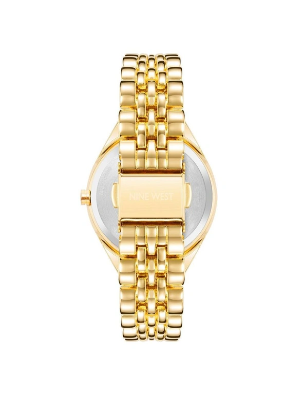 Golden Fashion Analog Watch with Day and Date Functions, hi-res image number null