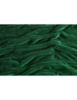 Ovela Plush Electric Heated Throw Blanket (Jade, 160cm x 130cm)