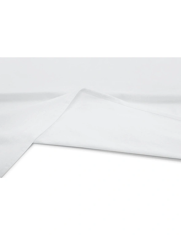 Ovela Cotton Flannelette Bed Sheet Set (White, King), hi-res image number null