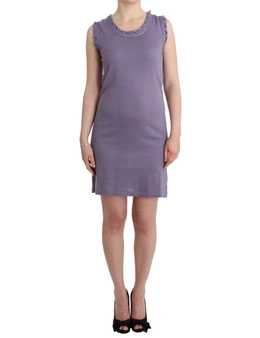 Galliano Purple cotton jersey dress