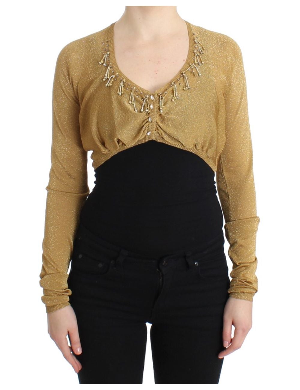 Women's gold clearance bolero jacket