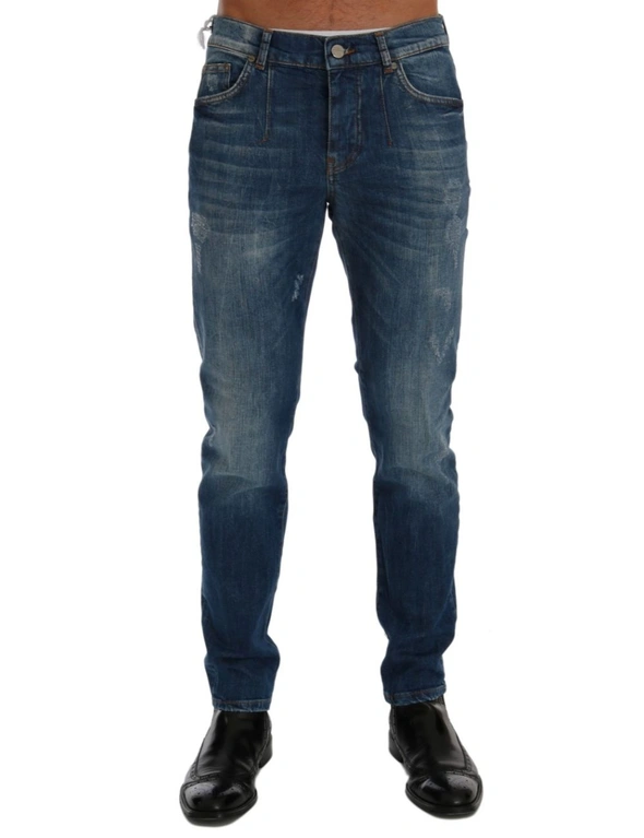 Frankie Morello Blue Wash Perth Slim Fit Jeans, hi-res image number null