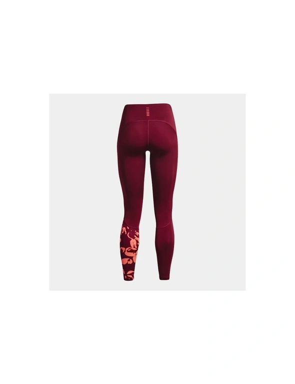Under Armour Women's Fly Fast 2.0 Print Tights (League  Red/Brilliance/Reflective, Size L)