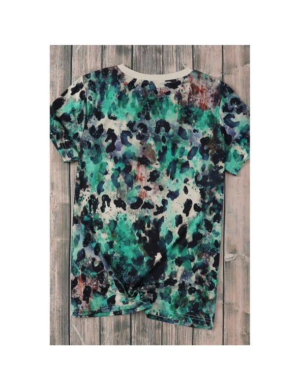 Azura Exchange Blank Graphic Leopard Dyed Print T Shirt, hi-res image number null