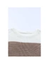 Azura Exchange Color Block Knitted O-neck Pullover Sweater, hi-res