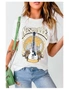 Azura Exchange Music City NASHVILLE Guitar Floral Print Graphic T Shirt, hi-res