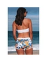 Azura Exchange Tropical Leaf Print Tie Bikini and Boardshorts, hi-res