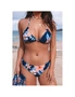 Azura Exchange Floral Triangular Bikini Set with Swimsuit Cover up, hi-res