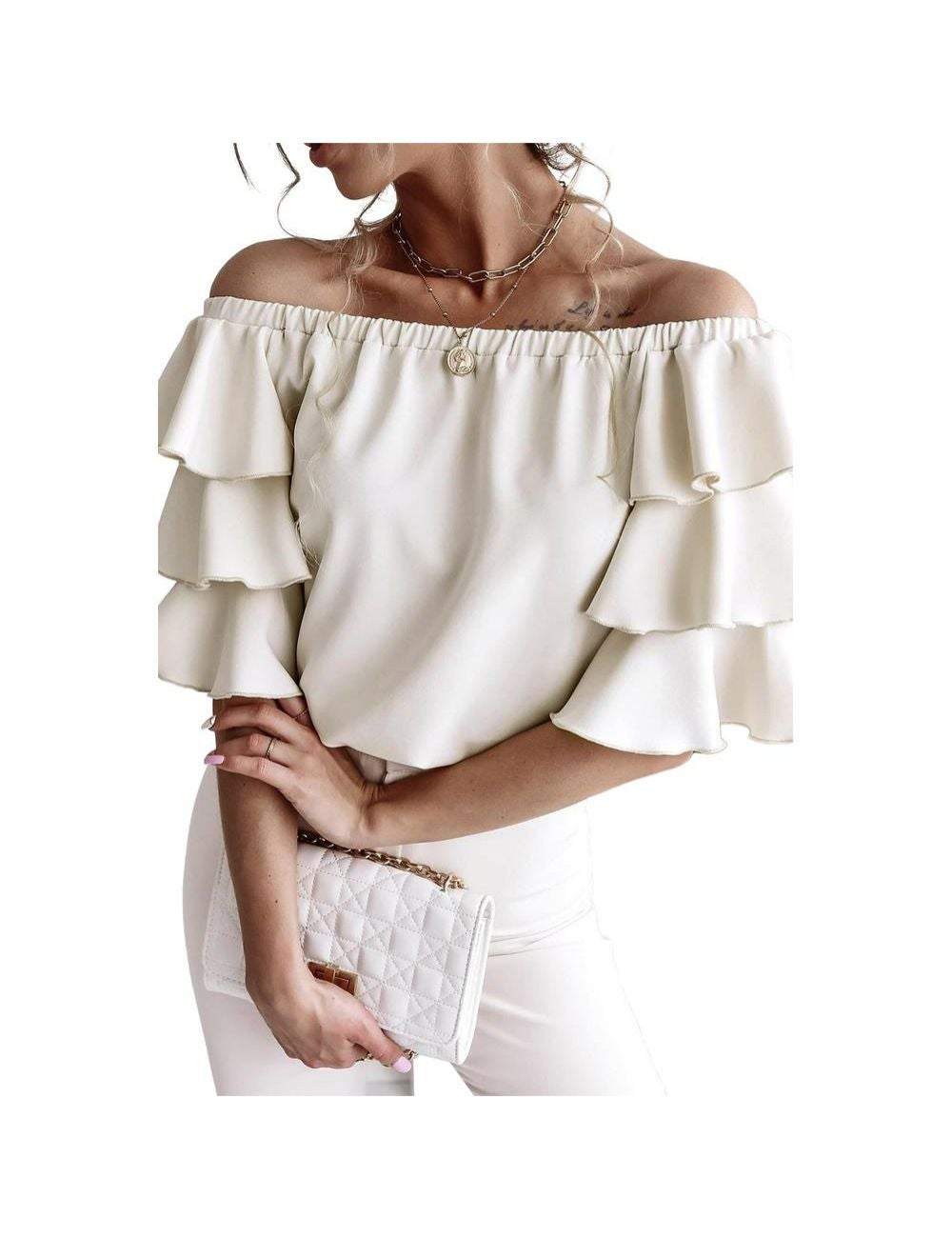 Half Shoulder Blouse