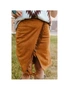 Azura Exchange Fringed Wrap Western Midi Skirt, hi-res
