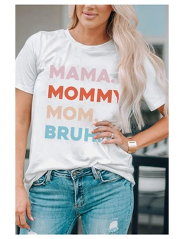Azura Exchange Mama Mommy Mom Bruh Letter Graphic T Shirt