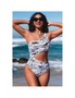 Azura Exchange Abstract Print One-shoulder Cutout One-piece Swimwear, hi-res