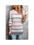 Azura Exchange Ribbed Knit Striped Sweater, hi-res