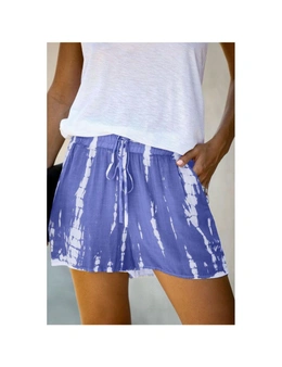 Azura Exchange Tie Dye Drawstring Casual Shorts