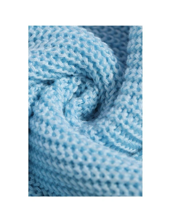 Azura Exchange Women's Winter Casual Loose Long Sleeve Solid Color Halter Neck Backless Cross Belt Cold Shoulder Ribbed Knit Sweater, hi-res image number null