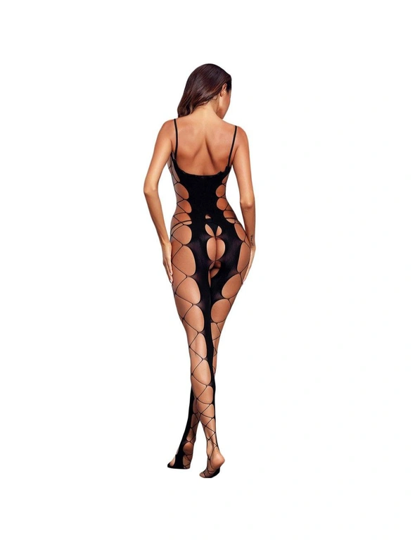 Azura Exchange Sexy Fishnet Big Holes Open Crotch Body Stocking, hi-res image number null