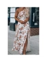 Azura Exchange Floral Slit Ruffled Halterneck Maxi Dress, hi-res