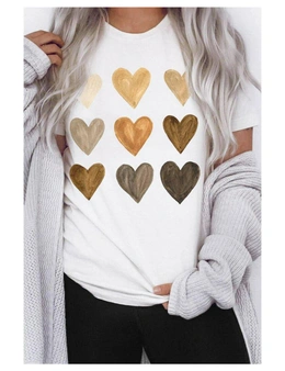 Azura Exchange Be Kind Heart Print O-Neck T-shirt