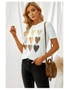 Azura Exchange Be Kind Heart Print O-Neck T-shirt, hi-res