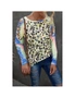 Azura Exchange Tie-dyed Print Cut-out Long Sleeve Top, hi-res