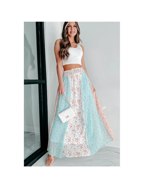 Azura Exchange Multi Floral Print Maxi Skirt, hi-res image number null
