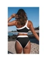 Azura Exchange One Shoulder Patchwork High-waisted Bikini Set, hi-res