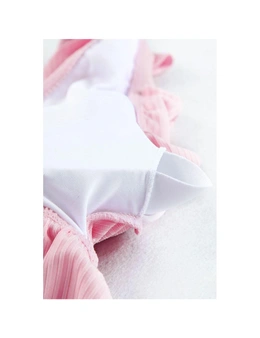 Azura Exchange Ribbed Ruched Ruffle Top Printed Bikini Set