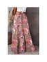 Azura Exchange Multicolor Boho Floral Print High Waist Maxi Skirt, hi-res