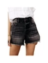 Azura Exchange Vintage Washed High Waist Frayed Cutoff Denim Shorts, hi-res
