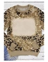 Azura Exchange Bleached Tie Dye Leopard Print Long Sleeve Top, hi-res