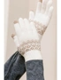 Azura Exchange Geometric Pattern Detail Touch Screen Gloves, hi-res