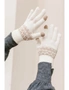 Azura Exchange Geometric Pattern Detail Touch Screen Gloves, hi-res