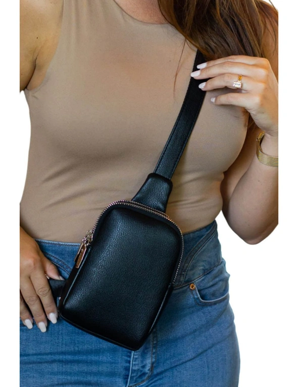 Azura Exchange Zipper Adjustable Strap Crossbody Bag 12*5.5*18cm, hi-res image number null