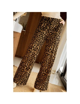 Azura Exchange Leopard Animal Print Wide Leg Pants