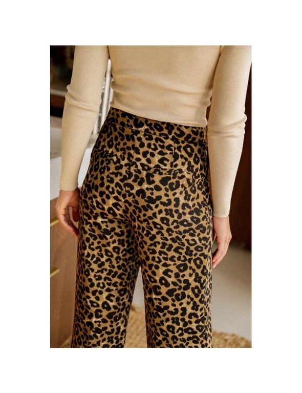 Azura Exchange Leopard Animal Print Wide Leg Pants, hi-res image number null