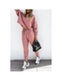 Azura Exchange Pink Solid Sport Boxy Fit Pullover & Pants Outfit, hi-res