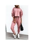 Azura Exchange Pink Solid Sport Boxy Fit Pullover & Pants Outfit, hi-res