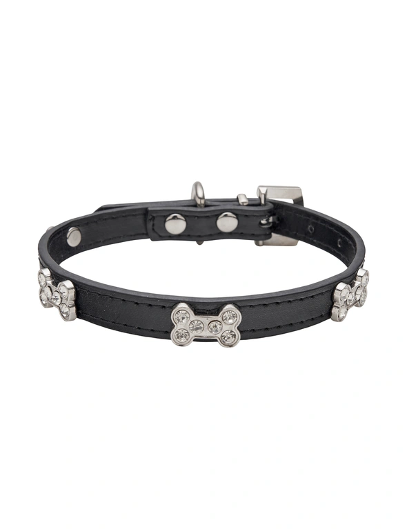 Pooches n' Paws Dog Collar - Blingy Bones, hi-res image number null