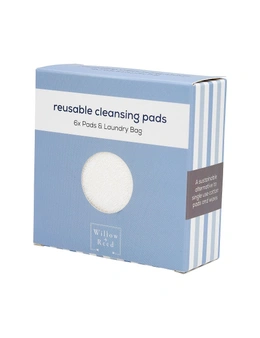 Willow + Reed Makeup Remover Pads - Set of 6 with Laundry Bag