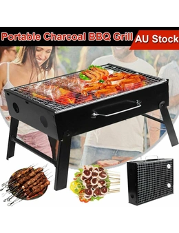 Bargene Outdoor Camping Portable & Foldable Charcoal Bbq Grill Hibachi Picnic Barbecue