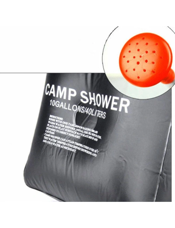 Bargene Craig Camp Shower Bag Solar Heated Water Pipe Portable Camping Hiking Travel, hi-res image number null