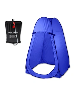 Bargene Pop Up Portable Privacy Shower Room Tent Outdoor Camping Water Bag Camp Set