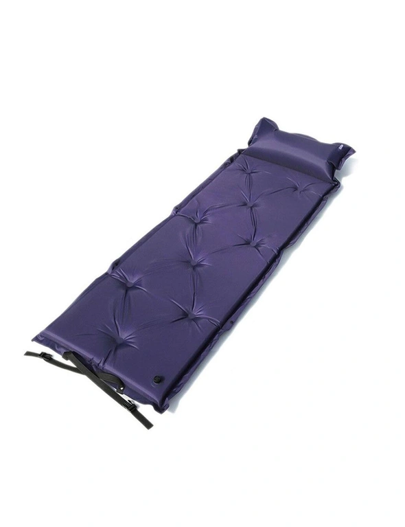 Bargene Self Inflating Mattress Camping Hiking Airbed Mat Sleeping With Pillow Bag Camp, hi-res image number null