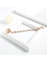 Bullion Gold Diamond cut Belcher Chain T-lock Toggle Bracelet in Rose Gold Layered Steel Jewellery, hi-res