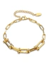 Bullion Gold Lovelock U Link Chain Bracelet in Gold Titanium, hi-res